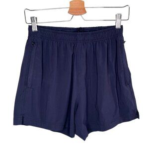 Barbell Apparel Mens Navy Blue Athletic Linerless Gym Shorts Medium